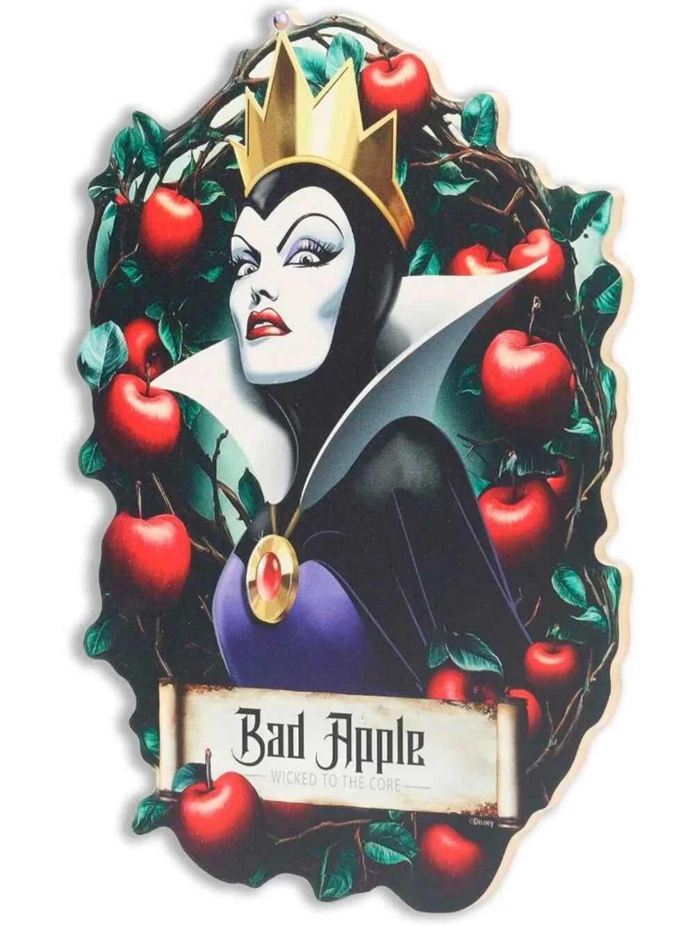 Evil Queen Bad Apple Wall Decor | Disney Villains Inspired Home Art
